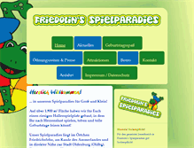 Tablet Screenshot of friedolins-spielparadies.de